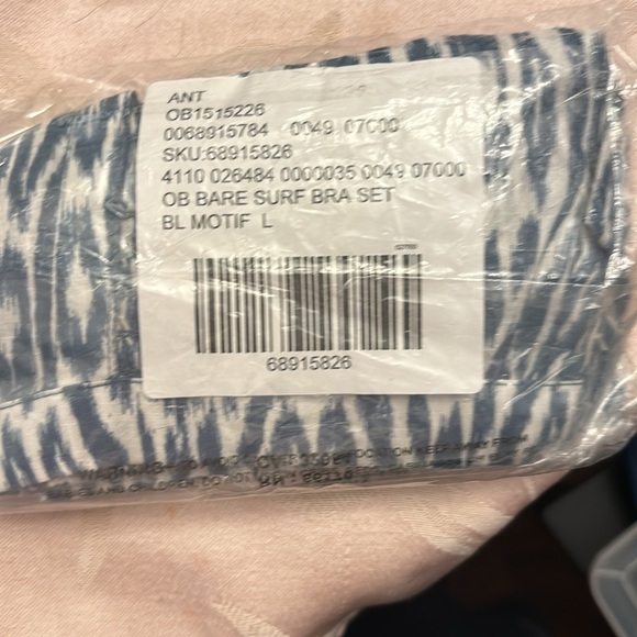 Pilcro Printed Surf Bra Top L NWT - Picture 6 of 6